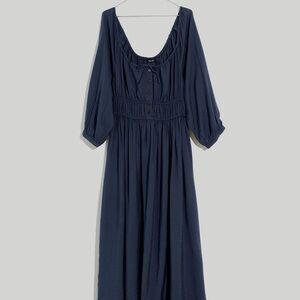Madewell Navy Long Sleeve Dress